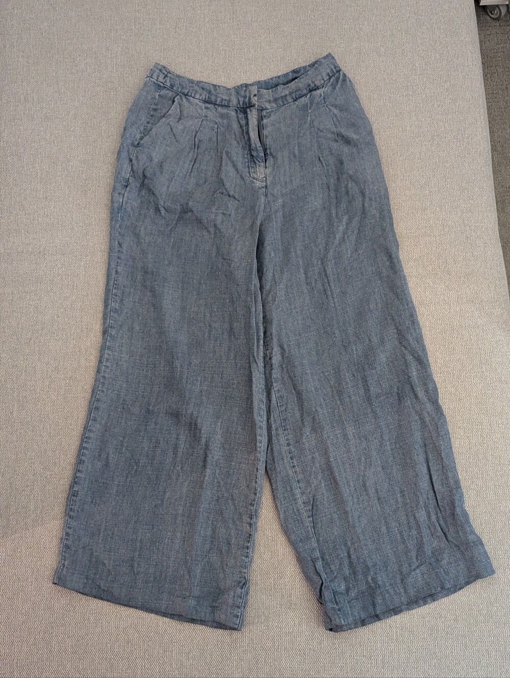 Splendid Women's Indigo Wide leg Lightweight Crop Pants